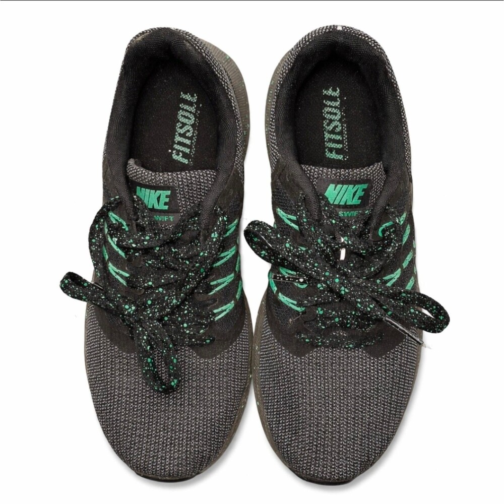 Nike Run Swift Women's Sneakers Size 6 Black Mint AR1904-001 VGUC - Picture 2 of 8